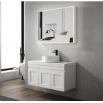 Moonlight Led Mirror Shaving Cabinet With Solid Surface stone Edge 900